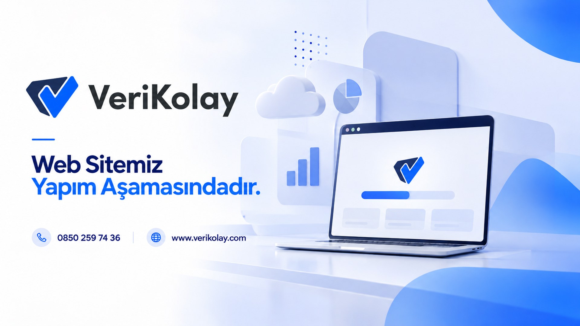 VeriKolay - Web sitemiz yapım aşamasındadır. Telefon: 0850 259 74 36, web: www.verikolay.com